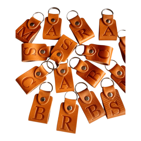 Llavero personalizado de piel