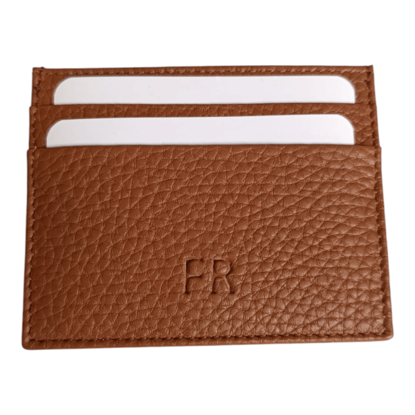 Tarjetero de piel personalizado