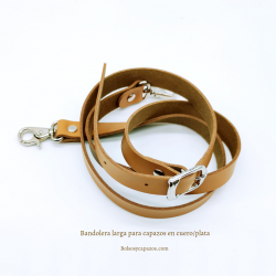 Bandolera larga de piel...